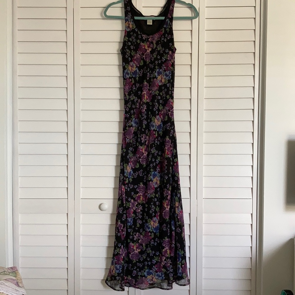 Chiffon Floral Maxi Dress